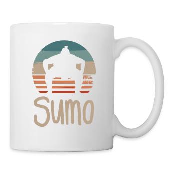 Lutteur de sumo classique rétro vintage - Mug blanc - blanc - Droite