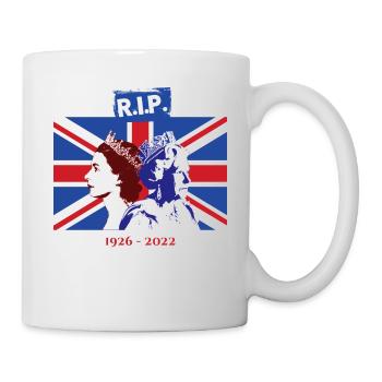 RIP - La reine Elizabeth II - La fin d’une époque - Mug blanc - blanc - Droite