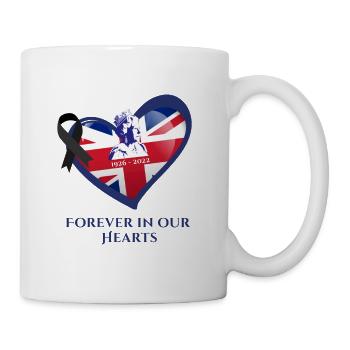 Queen Elizabeth II Forever in our Hearts - Mug - white - Right