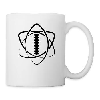 American Football Ball Atom Spieler Lineman Tackle - Tasse - Weiß - Rechts