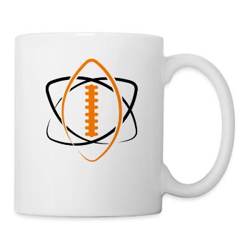 American Football Ball Atom Spieler Lineman Tackle - Tasse - Weiß - Rechts