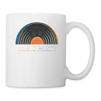 Skelett Totenkopf Schwarz - Tasse - Weiß - Rechts
