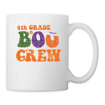 4. Klasse Boo Crew Gespenstische Kürbismonster - Tasse - Weiß - Rechts