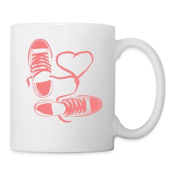 Schuh Schuhe Sportschuh Halbschuhe Sneaker - Tasse - Weiß - Rechts