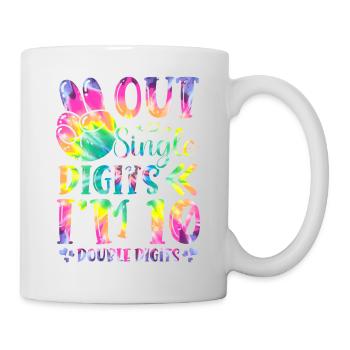 Frieden Aus Einzelnen Ziffern Ich Bin 10 | - Tasse - Weiß - Rechts