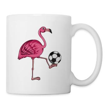 Entraîneur de football Joueur de football Flamingo Football - Mug blanc - blanc - Droite