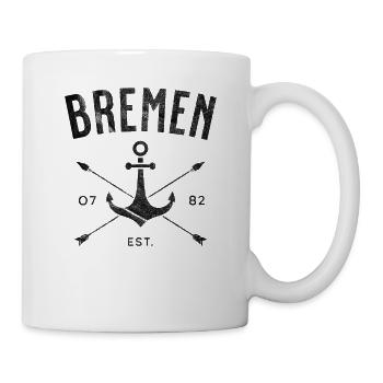 Bremen Logo Souvenir Anchor Bremen Gift - Mug - white - Right