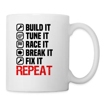 Muscel Car V8 Turbocompresseur Tuning Voiture de course - Mug blanc - blanc - Droite