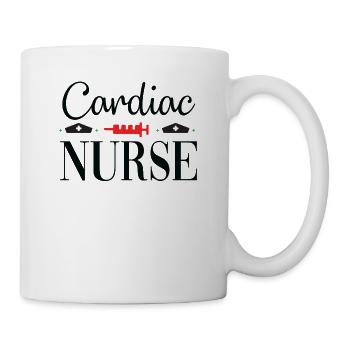 Cardio Krankenschwester - Tasse - Weiß - Rechts