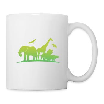 I was born to save animals Tierschutz Klimawandel - Tasse - Weiß - Rechts