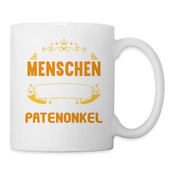 Die wichtigsten nennen mich Patenonkel Patenkind - Tasse - Weiß - Rechts