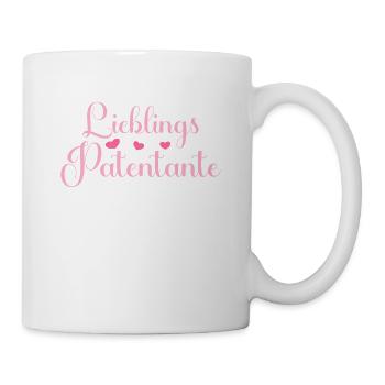 Lieblingspatentante Patenkind Baby Patentante - Tasse - Weiß - Rechts