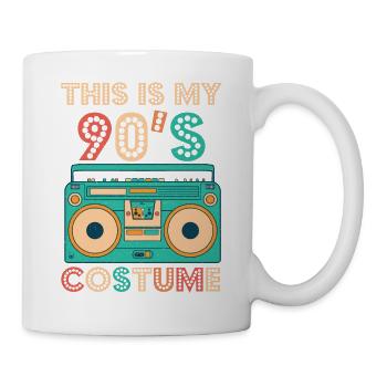 This Is My 90s Costume Shirt 1990s Retro Vintage - Tasse - Weiß - Rechts