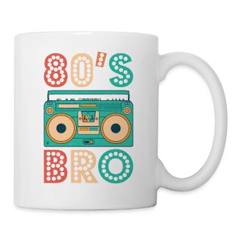 80s Bro Vintage Cassette Shirt 1980s Retro Vintage - Mug - white - Right