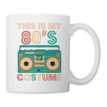 This Is My 80s Costume Shirt 1980s Retro Vintage - Mug - white - Right