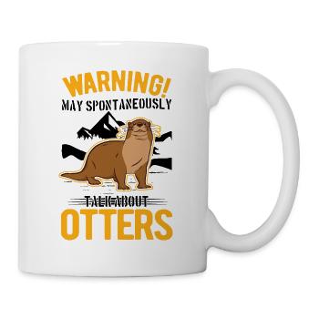 Warning Otter Otter Sea Otter - Mug - white - Right