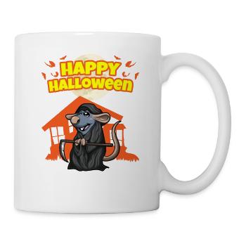 Happy Halloween Scary Funny Hallow's Eve Costume - Mug - white - Right
