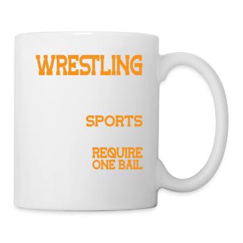 Lutte Autres sports ne nécessite qu’une seule balle 2 - Mug blanc - blanc - Droite
