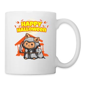 Happy Halloween Scary Funny Hallow's Eve Costume - Mug - white - Right