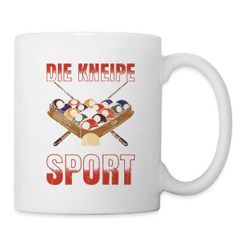 Ich Gehe Nicht In Die Kneipe Ich Gehe Zum Sport - Tasse - Weiß - Rechts