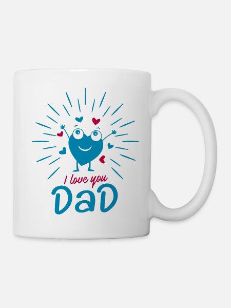 I love you dad // je t'aime papa - Mug blanc - blanc
