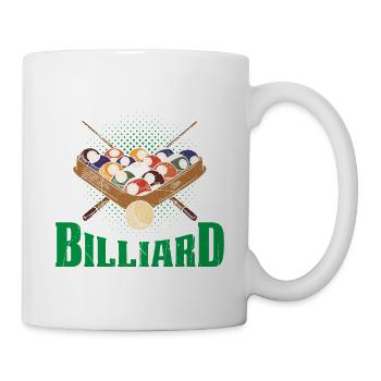 Sorry Ich Kann Leider Nicht Billiard Braucht Meine - Tasse - Weiß - Rechts