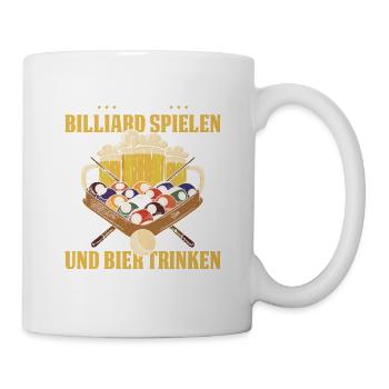 Ich Bin Ein Einzigartiges Talent Ich Kann Billiard - Tasse - Weiß - Rechts