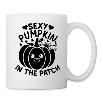 Sexy Pumpkin in Patch - Halloween Pumpkin - Mug - white - Right