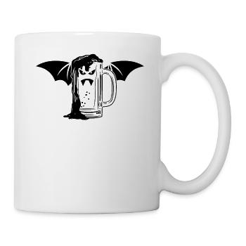 Halloween Vampire Party I Vampire Beer Bat Bi - Mug - white - Right
