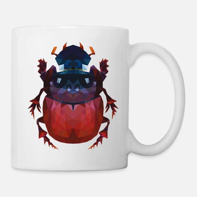 Coléoptère Oxysternon - Mug blanc - blanc