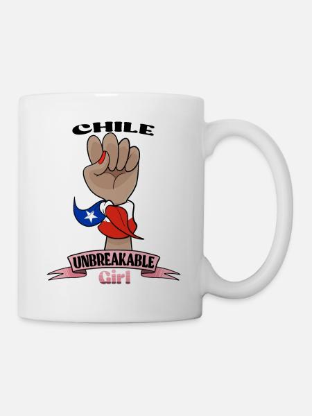 Chile Girl Unbreakable I Chile Heritage I Chile - Tasse - Weiß