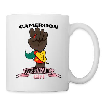 Cameroun Fille Incassable I Cameroun Héritage - Mug blanc - blanc - Droite