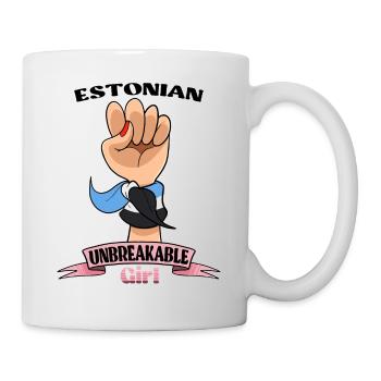 Fille estonienne incassable I Héritage estonien I - Mug blanc - blanc - Droite