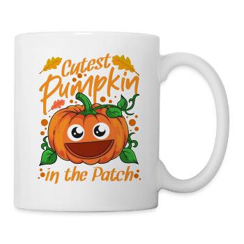 Citrouille la plus mignonne dans le patch Halloween - Mug blanc - blanc - Droite