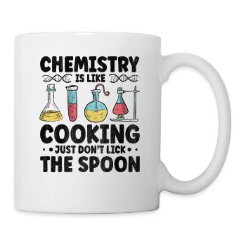 Chemistry is like cooking Funny chemist gift - Mug - white - Right