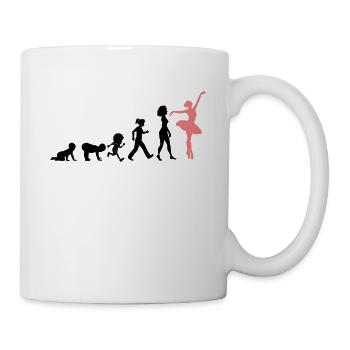Danse Classique Evolution Idée Cadeau Danseuses - Mug blanc - blanc - Droite
