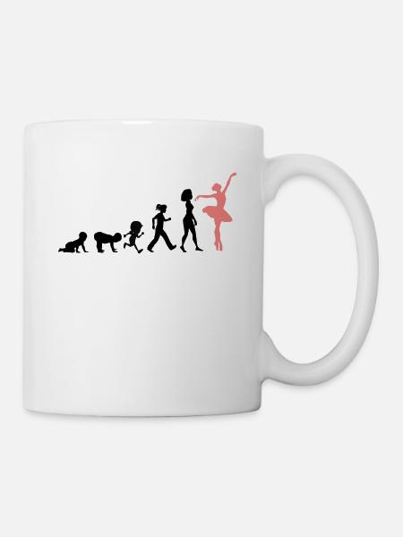 Danse Classique Evolution Idée Cadeau Danseuses - Mug blanc - blanc