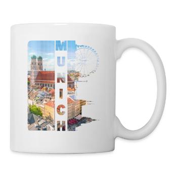 Munich Allemagne Ville Skyline Accueil Amour - Mug blanc - blanc - Droite