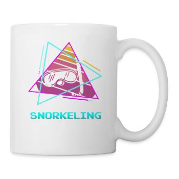 Retro Vintage Classic Snorkeling Snorkeler - Mug - white - Right
