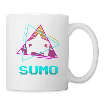 Lutteur de Sumo classique rétro vintage - Mug blanc - blanc - Droite
