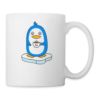 Caffeinated Penguin Morning Muffle Coffee Drinker - Mug - white - Right