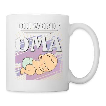 ICH WERDE OMA - Tasse - Weiß - Rechts