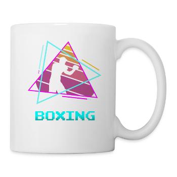 Retro Vintage Classic Boxing Boxer - Tasse - Weiß - Rechts