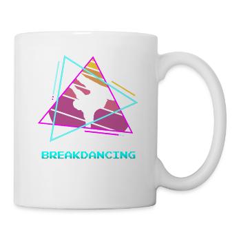 Retro Vintage Classic Breakdancing Breakdance Danc - Tasse - Weiß - Rechts