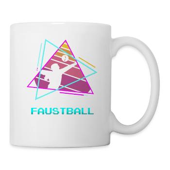 Retro Vintage Classic Fistball Player - Tasse - Weiß - Rechts