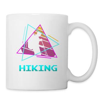 Retro Vintage Classic Hiking Hiker - Mug - white - Right