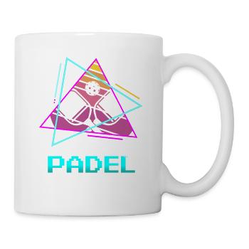 Joueur de padel classique rétro vintage - Mug blanc - blanc - Droite
