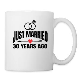 Je viens de me marier il y a 30 ans 30e anniversaire de mariage - Mug blanc - blanc - Droite