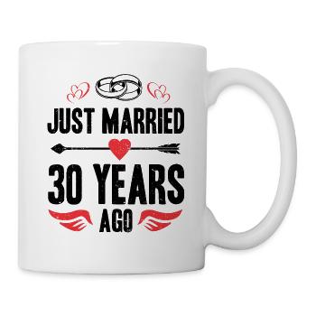 Je viens de me marier il y a 30 ans 30e anniversaire de mariage - Mug blanc - blanc - Droite