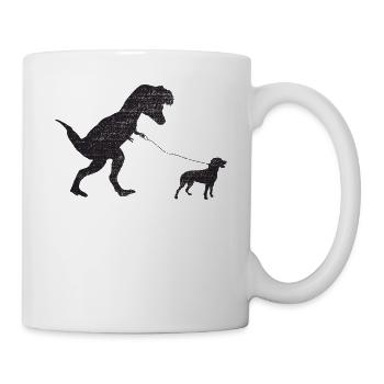 Vintage T-Rex - Mug blanc - blanc - Droite
